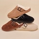 Shearling-Lined Suede Slippers Image 2