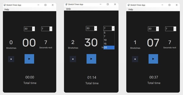 Automated Stretch Timers: Stretch Timer App Guides Users Through Timed ...