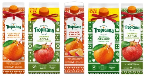Limited-Edition Holiday Juice Branding