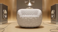 Sculptural Cocooned Chairs Image 1