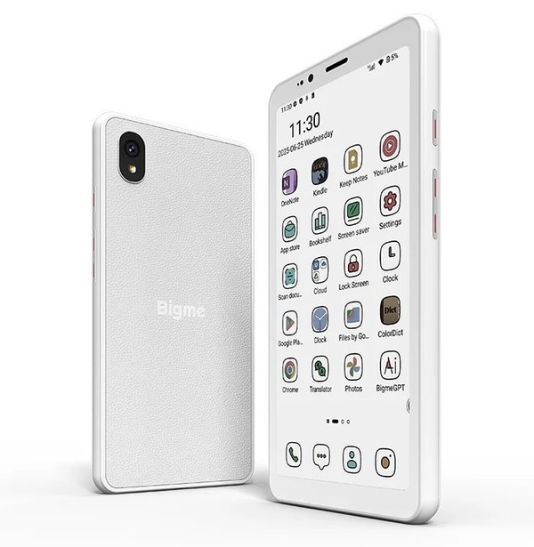 Low-Cost E Ink Smartphones : BigMe HiBreak S