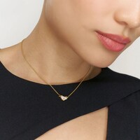 Moissanite Heart Pendants