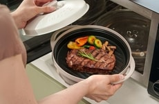 Oven-Like Microwave Cooking Containers