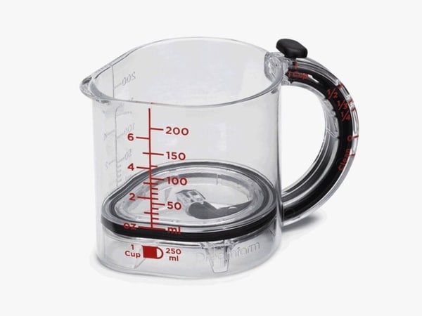 Self-Cleaning Measuring Cups