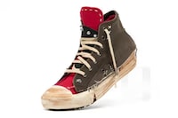 Distressed Canvas Footwear Image 2
