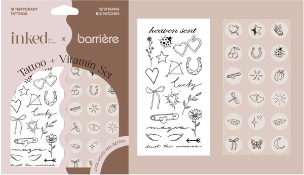 Vitamin-Infused Temporary Tattoos