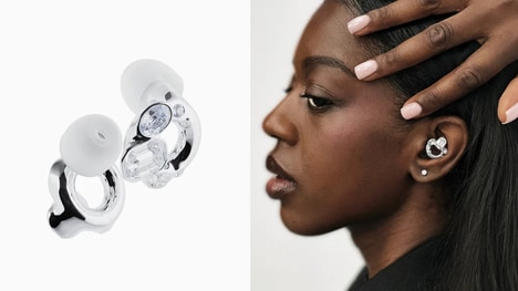 Crystal-Embellished Earwear