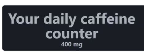 Caffeine Tracking Tools