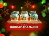 Festive Cocktail Shelves