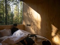 Artful Elevated Timber Treehouses Image 4