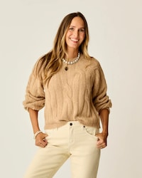 Sustainable Cable Knitwear Image 3