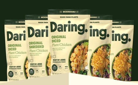 Microwavable Plant-Based Chicken Products