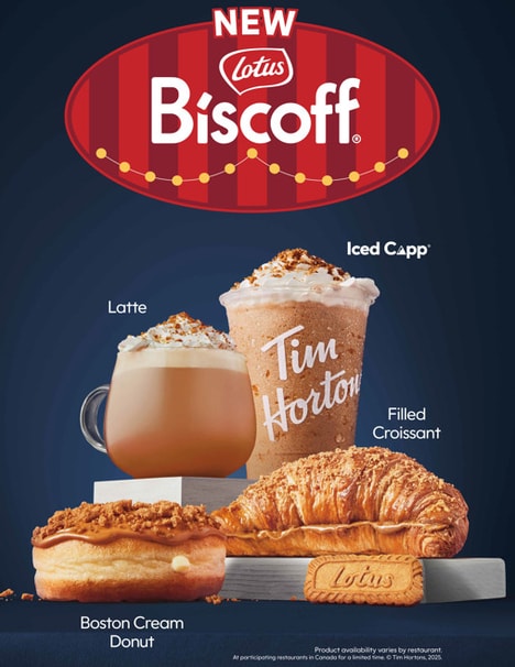 Biscoff Holiday Menu Items