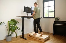 Minimalist Wooden Desk Treadmills