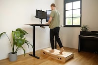 Minimalist Wooden Desk Treadmills Image 1