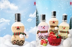 Wintry Bubble Tea Cups