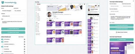 Unified Profile Previews