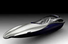 Sleek Wedge-Shaped Speedboats