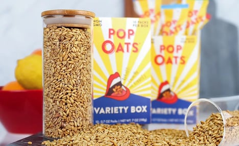Crunchy Popped Oat Snacks