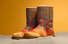 Fiery Fuzzy Footwear Designs