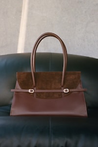 Structured Leather Totes Image 1