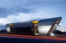 Recycled-Steel Bus Stations