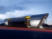 Recycled-Steel Bus Stations