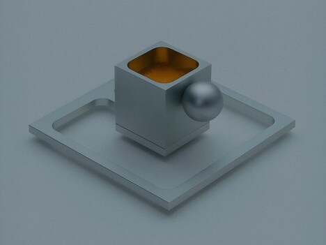 Cube Aluminium Espresso Cups