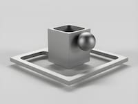 Cube Aluminium Espresso Cups Image 2