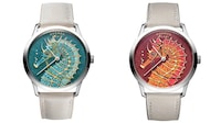 Opulent Oceanic Marquetry Timepieces Image 2