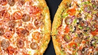 Artisan Triple-Meat Pizzas