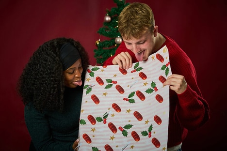 Festively Flavored Wrapping Paper