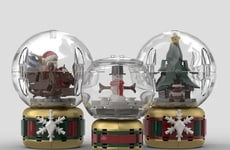 Festive Brick Snowglobes