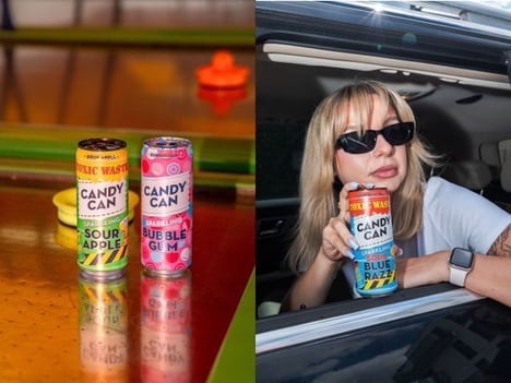 Sparkling Sour Candy Refreshments