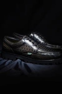 Textured Leather Footwear
