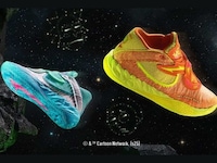 Mismatched Sci-Fi Cartoon Sneakers Image 2