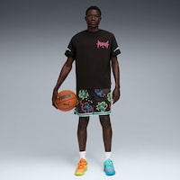 Mismatched Sci-Fi Cartoon Sneakers Image 4
