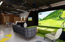 Indoor Golf Simulator Lounges