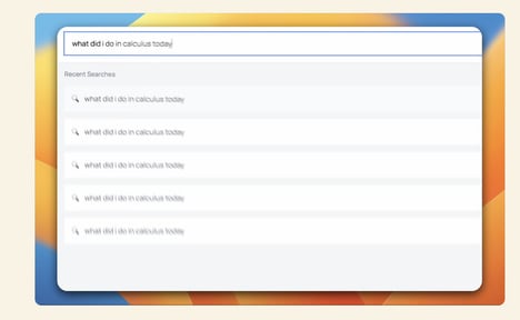 AI Note Searches