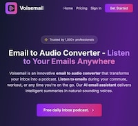 Auditory Email Inbox Apps