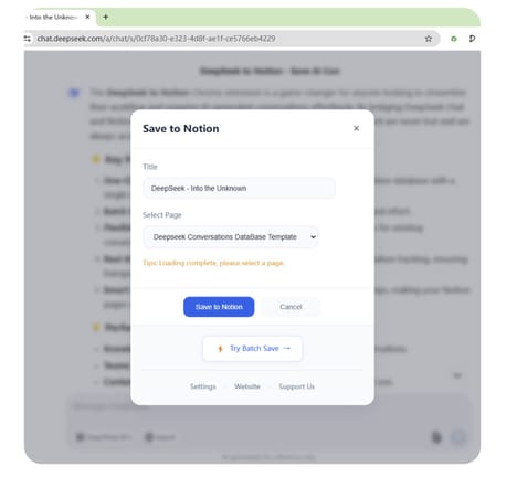 AI Conversation Syncs