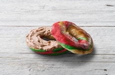 Candy-Colored Holiday Bagels