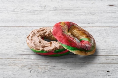 Candy-Colored Holiday Bagels