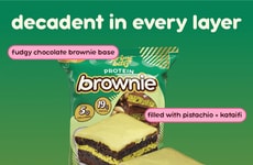 Protein Dubai Chocolate Brownies