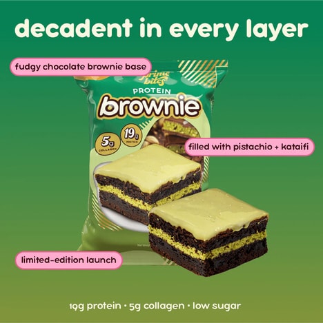 Protein Dubai Chocolate Brownies