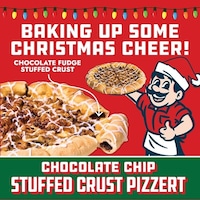 Fudge-Stuffed Dessert Pizzas