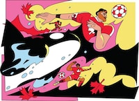 Whimsical Soccer-Themed Illustrations