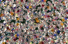 Mirrored Flower Installations