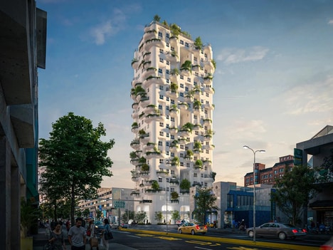 Curved Green Towers