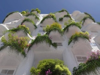 Curved Green Towers Image 2